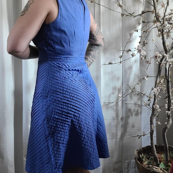 J. Crew Preppy Periwinkle Strapless Tank Dress 8 - Picture 3 of 7